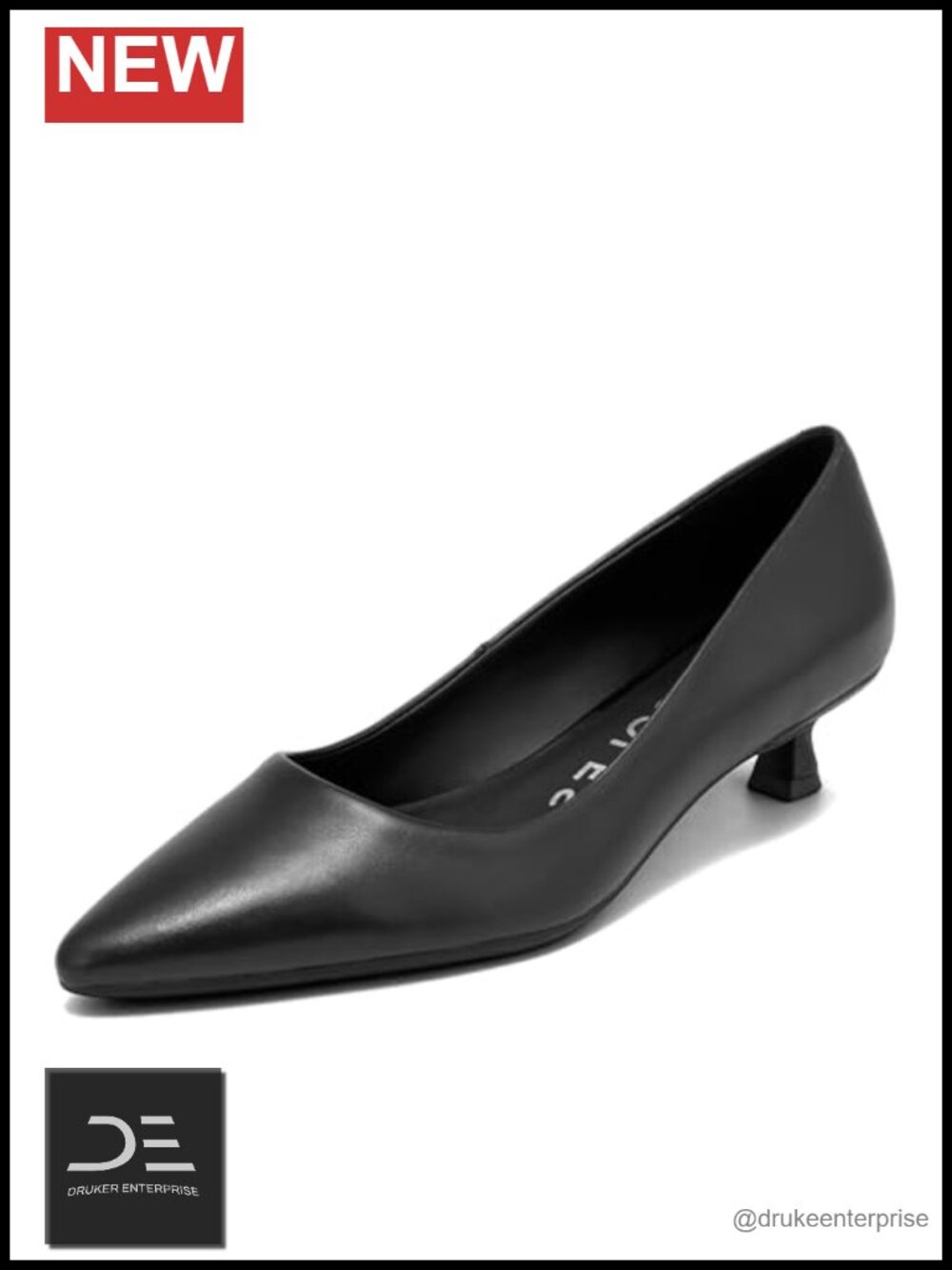 Aerosoles Rana Kitten Heel Pumps Pointed Toe Slip-On Leather